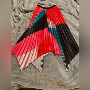 Colorful Pleated Women's Skirt